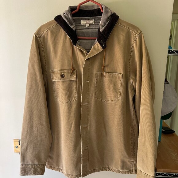 NWOT J. Crew Wallace & Barnes Fleece Lined Hooded Canvas Jacket - Picture 1 of 5